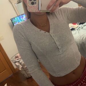 - garage button up long sleeve